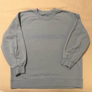 lululemon light dusty blue crewneck sweatshirt